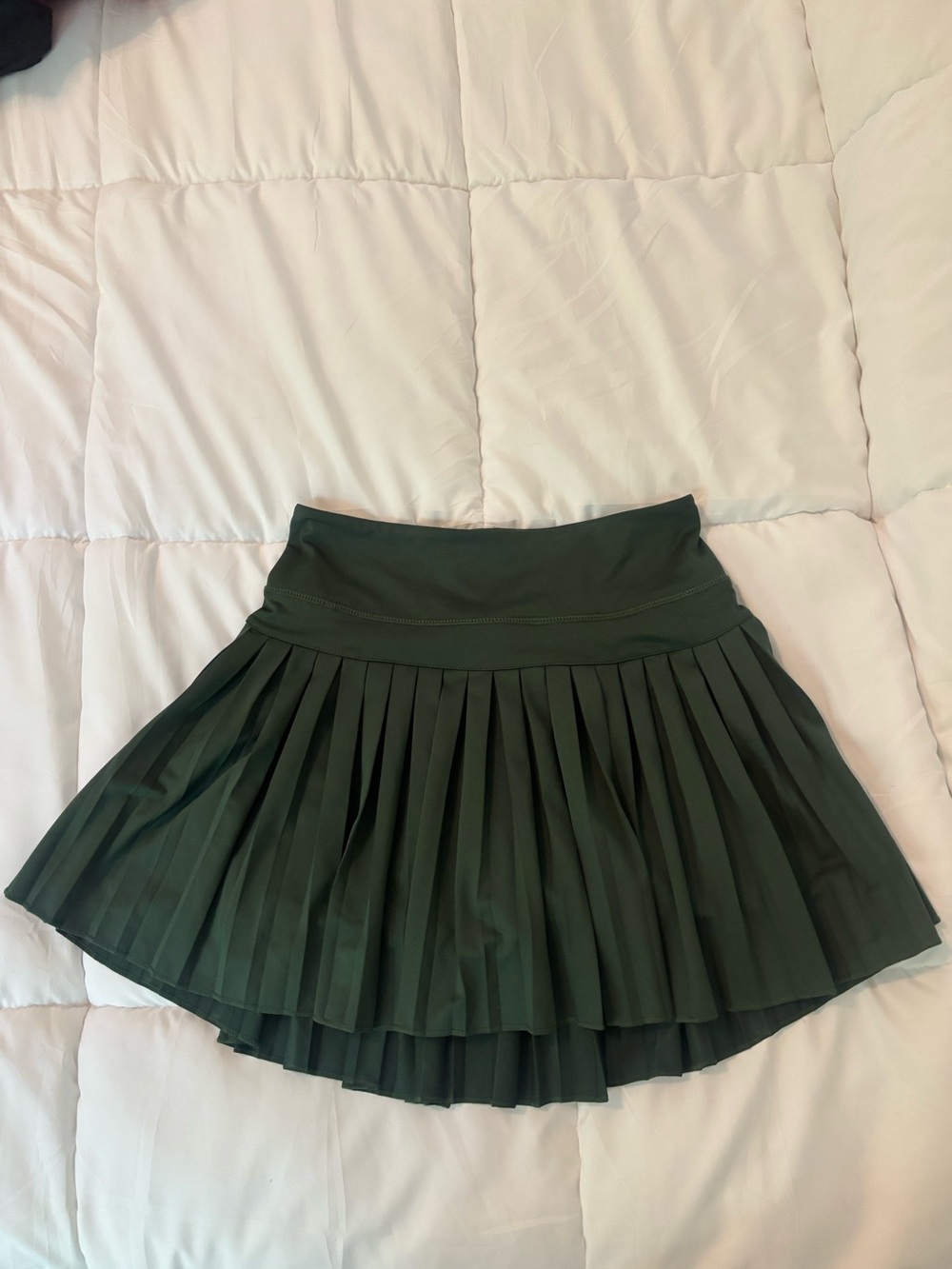 Goldhinge Forest Green Pleated Mini Skirt - Picture 3 of 4